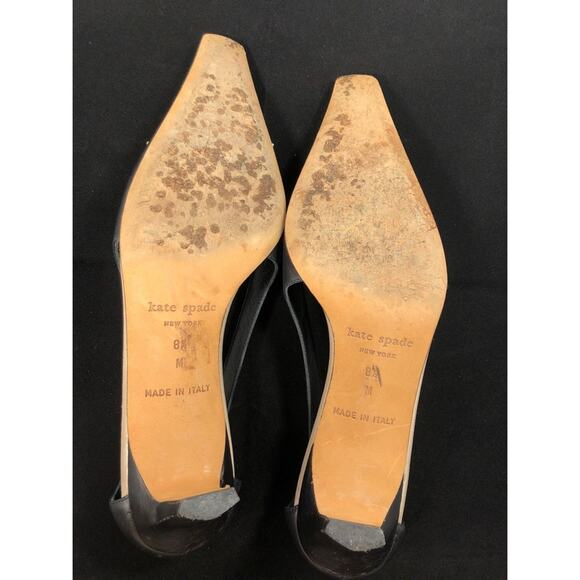 Kate Spade Two Tone Square Toe Oxford Style Heels - Picture 6 of 13